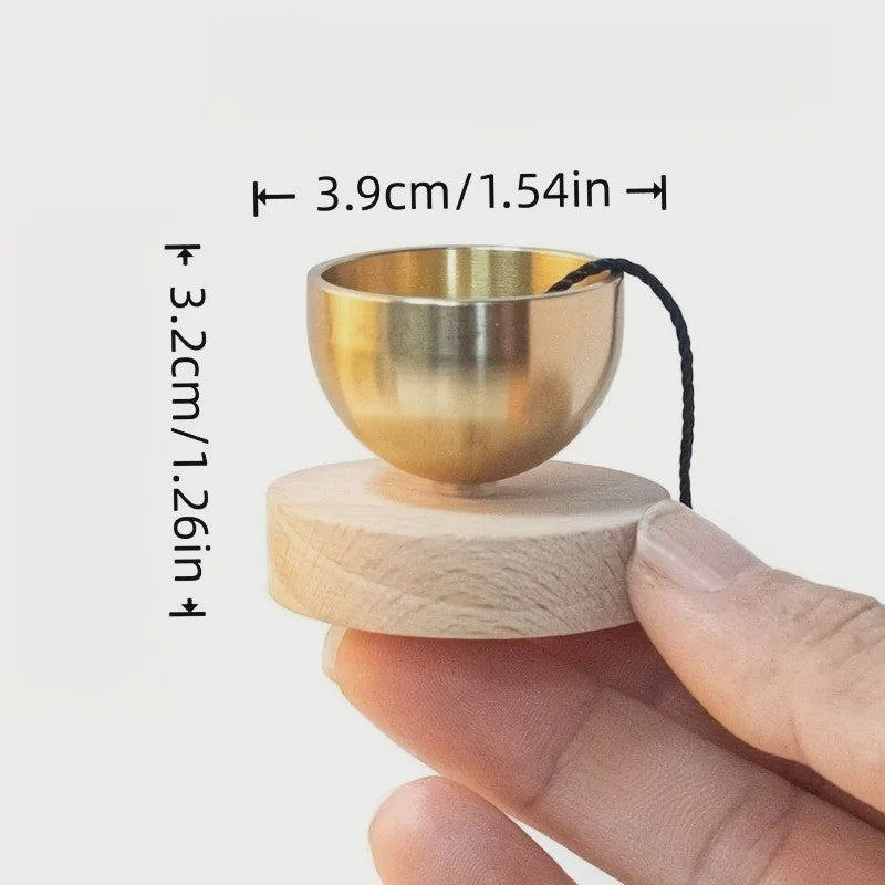 Mini Zangkom Set - Meditatie Klankschaal met Heldere Tonen, voor Yoga en Ontspanning
