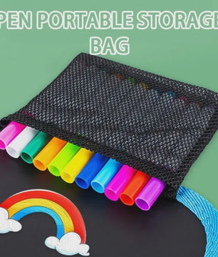 Herbruikbaar Tekenboek voor Kinderen - Inclusief 12 Kleurpotloden