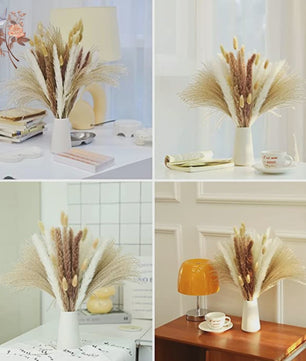 Natuurlijk Pampas Gras Boeket - Gedroogde Bloemen voor Boho Woondecoratie & Bruiloft