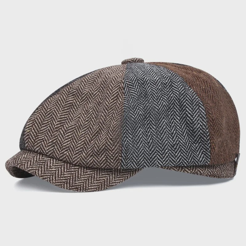 Unisex Retro Pet met Platte Klep - Peaky Blinders Stijl Herfst/Lente