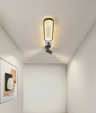 Moderne LED Plafondlamp met Spotlight - Zwart, Wit of Goud - Sfeervolle Verlichting voor Slaapkamer & Studiekamer
