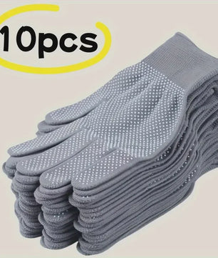 10 Paar Ademende Nylon Werkhandschoenen - Antislip & Comfortabel voor Diverse Klussen