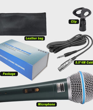 Professionele Bedrade Dynamische Microfoon voor PC, Karaoke, Gaming & Live Streaming