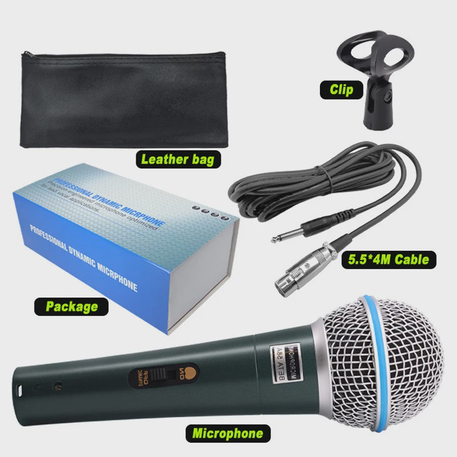 Professionele Bedrade Dynamische Microfoon voor PC, Karaoke, Gaming & Live Streaming