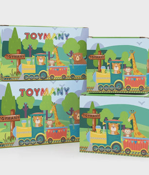 Toymany Noord-Amerikaanse Dieren Speelgoedset - 14 Realistische Mini Figuren