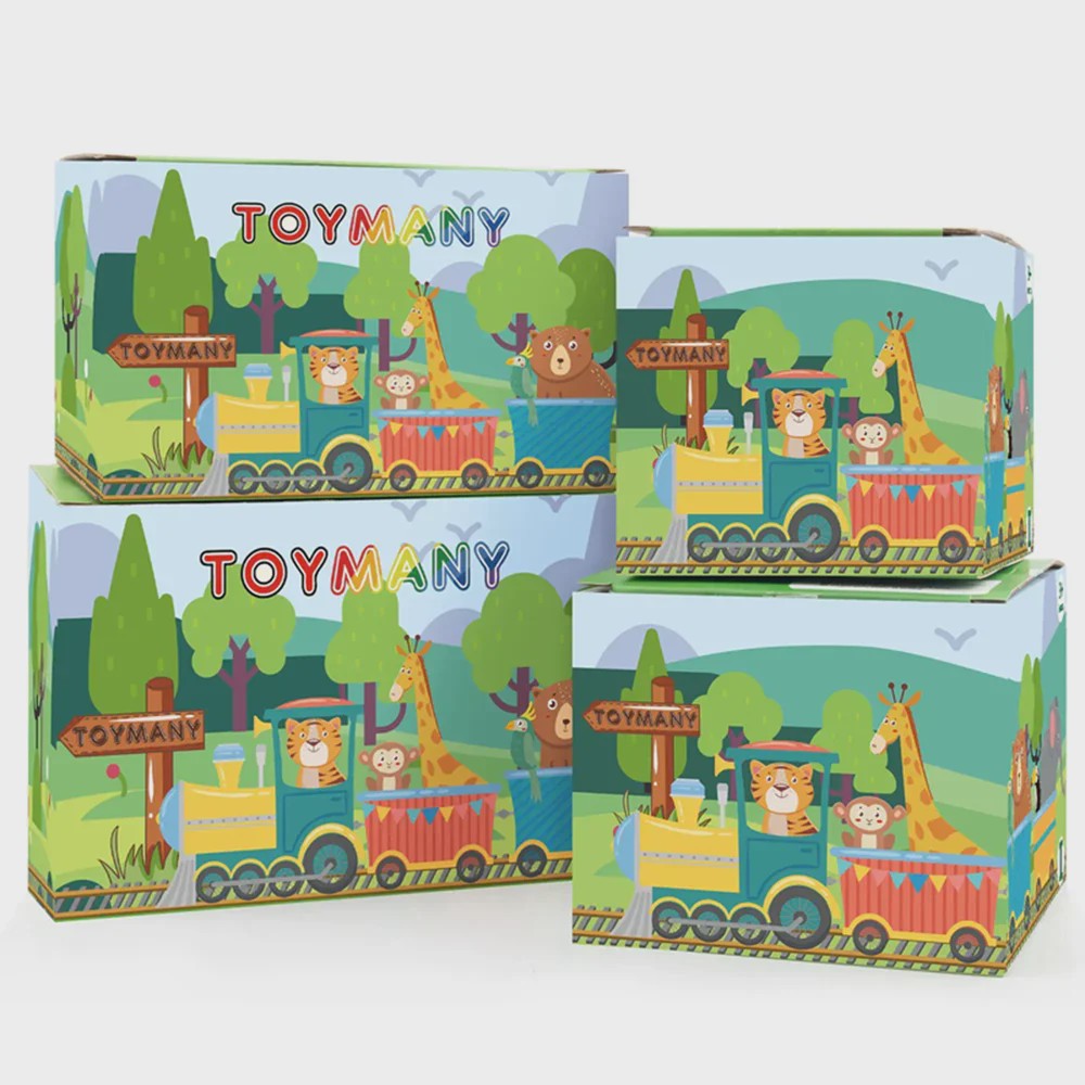 Toymany Noord-Amerikaanse Dieren Speelgoedset - 14 Realistische Mini Figuren