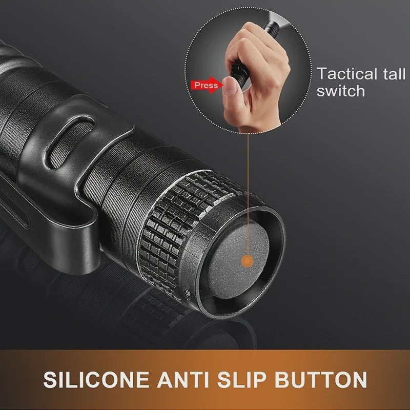 Compacte Pen Zaklamp LED - Waterdicht & Draagbaar voor Werk, Outdoor & Camping