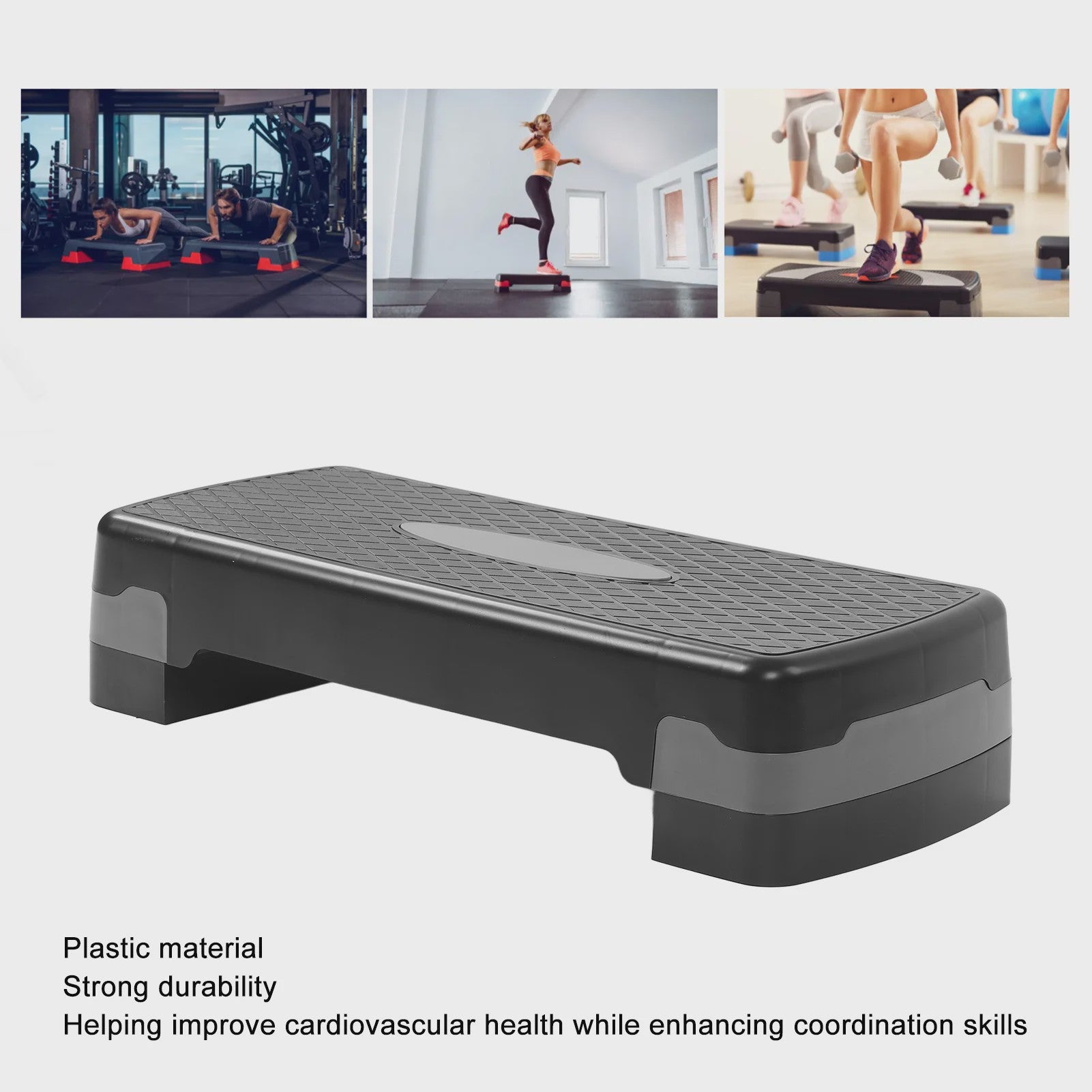 Verstelbaar Aerobic Step Platform - Ideaal voor Thuisgym, Kantoor & Diverse Workouts