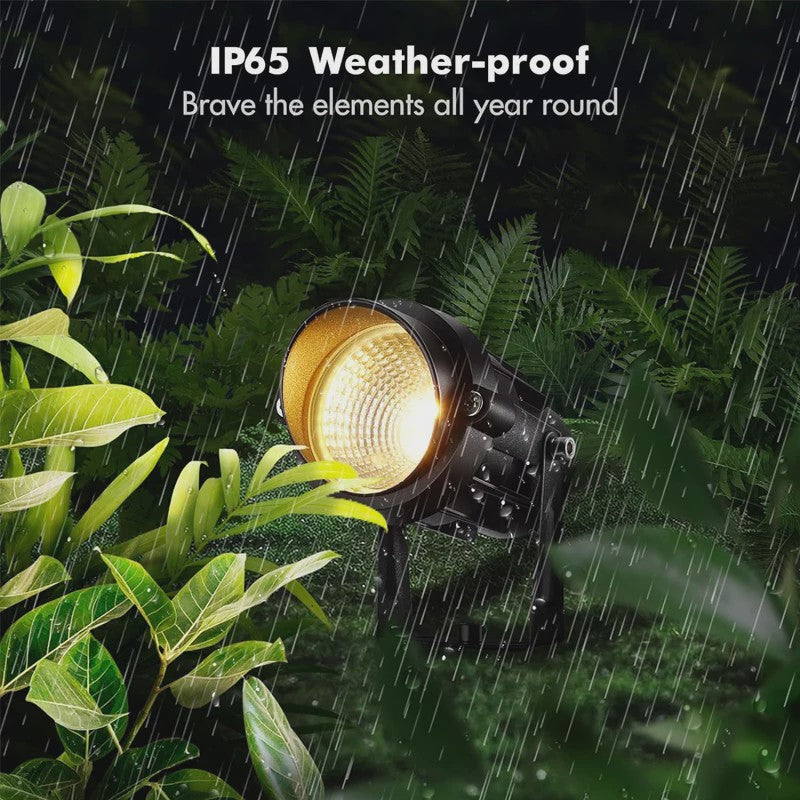 10x 12W RGBW LED Tuinspots - Laagspanning, Waterdicht, Kleurveranderend