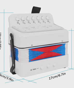Mini Accordion Speelgoed voor Kinderen - 10 Toetsen Muziekinstrument van ABS Materiaal