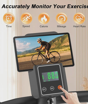 Gartistgo Hometrainer: 5-in-1 Recumbent Fiets met 16 Weerstandsniveaus, Rugleuning & LCD