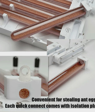 Ant Farm Nest SL256: 6-buizen 3D-geprint, oneindig stapelbaar mierenverblijf