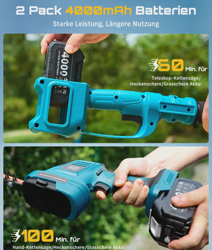 SEESII 6-in-1 Telescopische Snoeischaar & Heggenschaar - Brushless - Makita 18V Compatibel