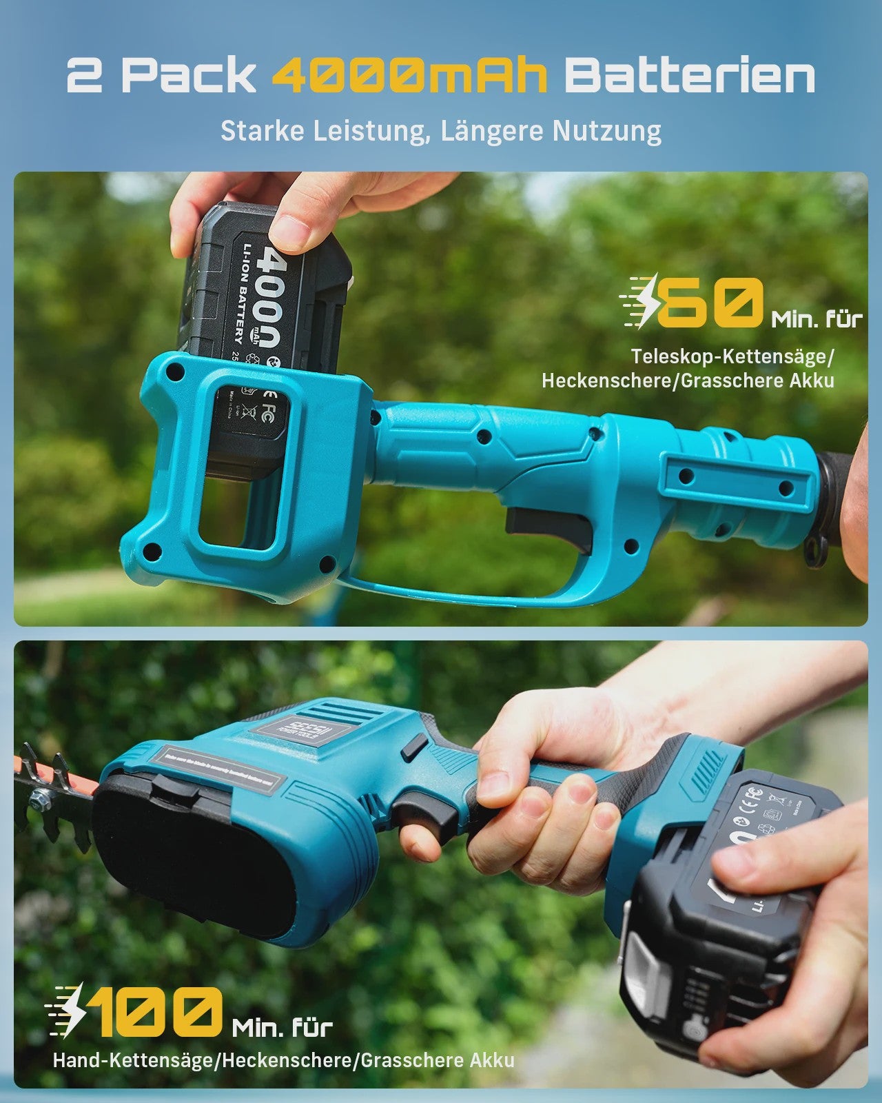 SEESII 6-in-1 Telescopische Snoeischaar & Heggenschaar - Brushless - Makita 18V Compatibel