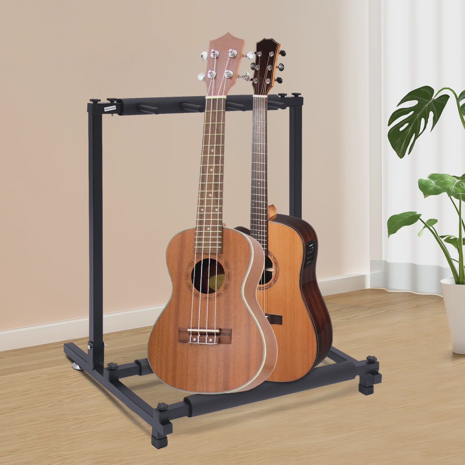 3-delige Gitaarstandaard - Opvouwbaar - Voor Gitaar & Basgitaar