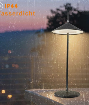 Draadloze LED Tafellamp Oplaadbaar met USB-C, Dimbaar & Waterdicht (IP44)