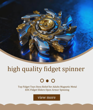 Premium Metalen Deformeerbare Fidget Spinner - EDC Hand Spinner voor Volwassenen - Anti-Stress Vingertop Gyro Speelgoed
