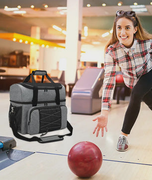 Draagbare Bowlingtas voor 2 Ballen en Schoenen