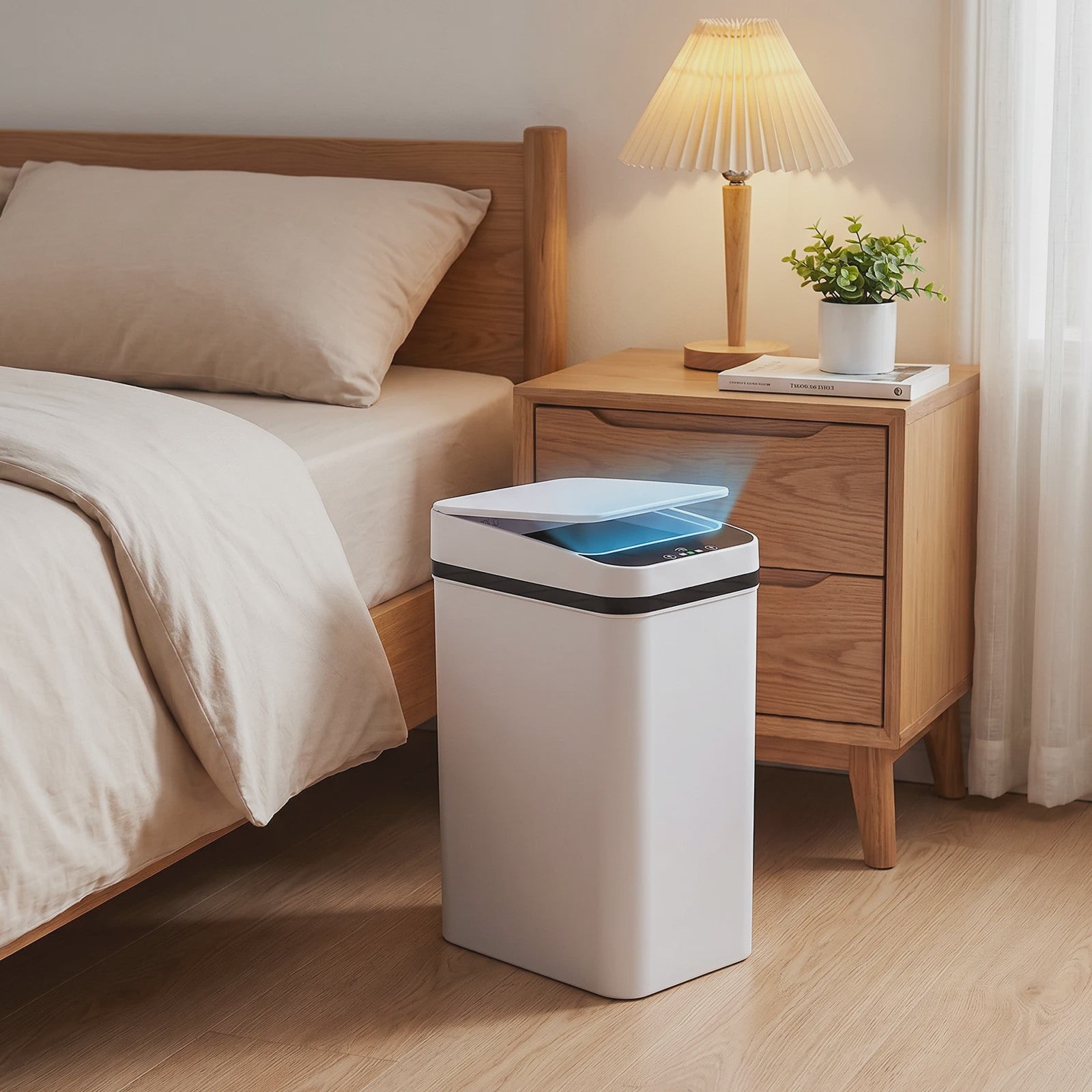 12L Slimme Sensor Prullenbak - Geurvrij & Hygiënisch met Bewegingssensor