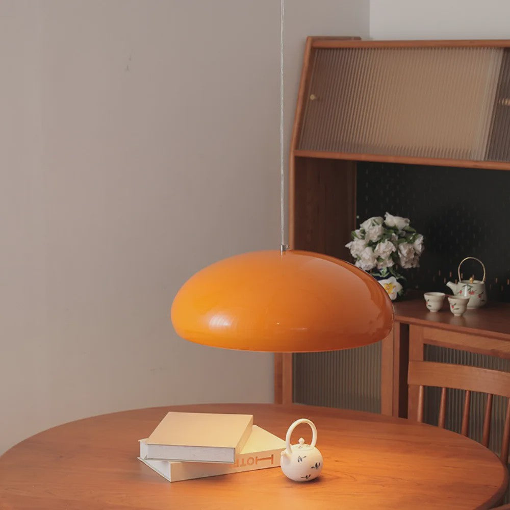 Moderne Oranje Hanglamp - Stijlvolle Plafondlamp voor Woonkamer, Eetkamer & Slaapkamer