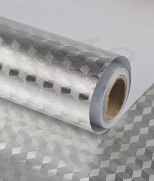 Keuken Sticker - Hittebestendig, Waterdicht & Oliebestendig - Aluminium Folie Look