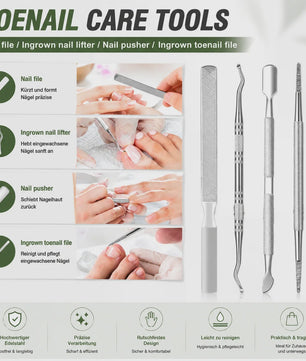 Professionele Manicure & Pedicure Set (7-delig) - Roestvrij Staal