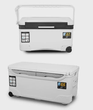 Robuuste Koelbox Visbox Outdoor - Diverse Maten 10L t/m 48L met Draaggreep & Luchtgaten