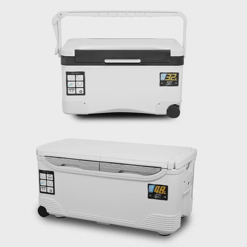 Robuuste Koelbox Visbox Outdoor - Diverse Maten 10L t/m 48L met Draaggreep & Luchtgaten