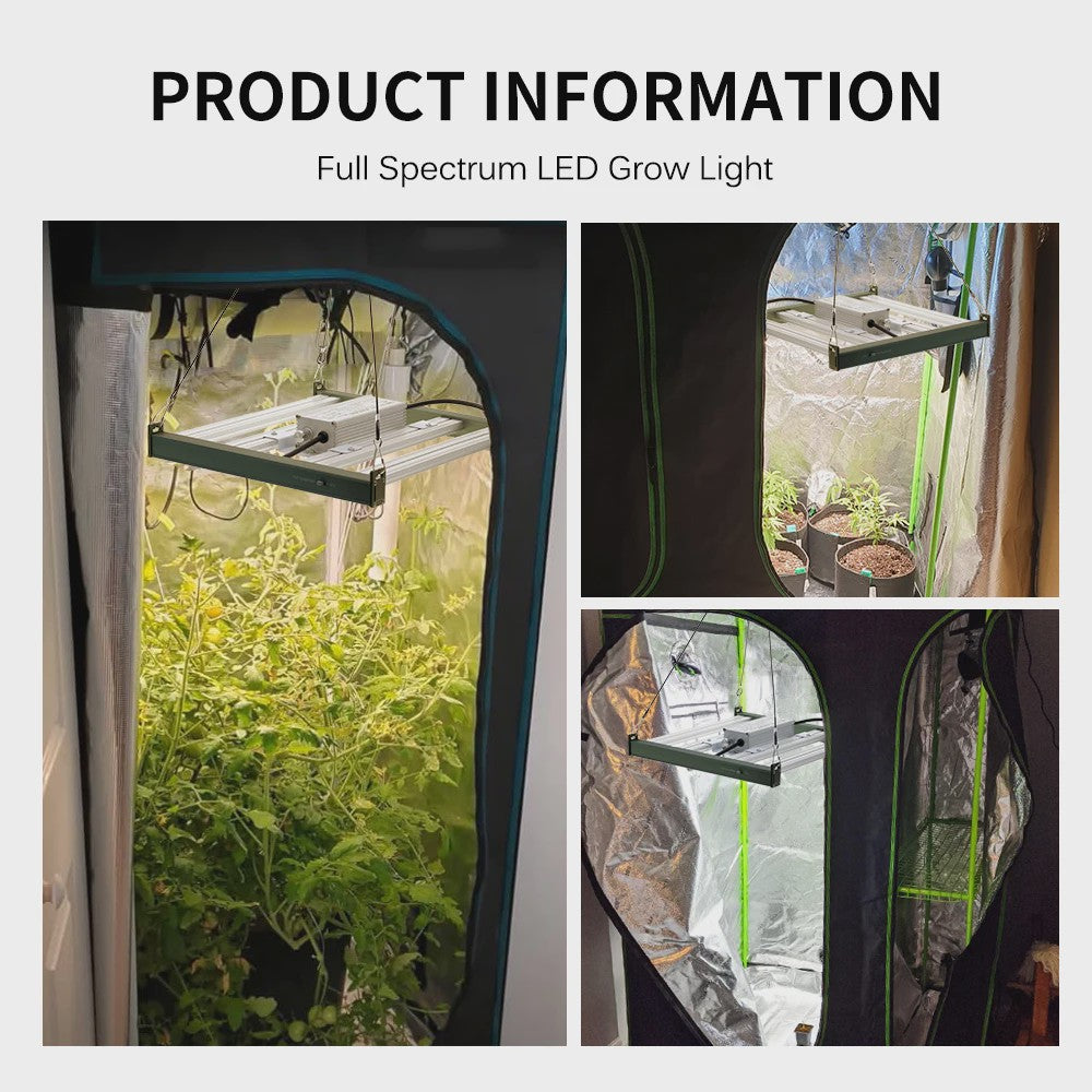 Full Spectrum LED Groeilamp 120W/200W/320W met UV & IR - Onafhankelijke Schakelaars