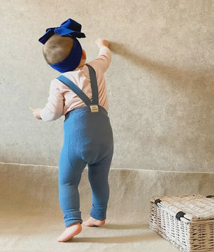 Baby Leggings met Bretels - Hoge Taille & Elastisch - Lente Kleding voor Jongens en Meisjes (1-2 Jaar)