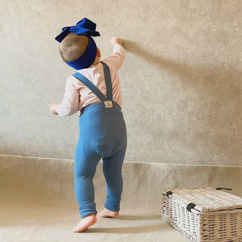 Baby Leggings met Bretels - Hoge Taille & Elastisch - Lente Kleding voor Jongens en Meisjes (1-2 Jaar)