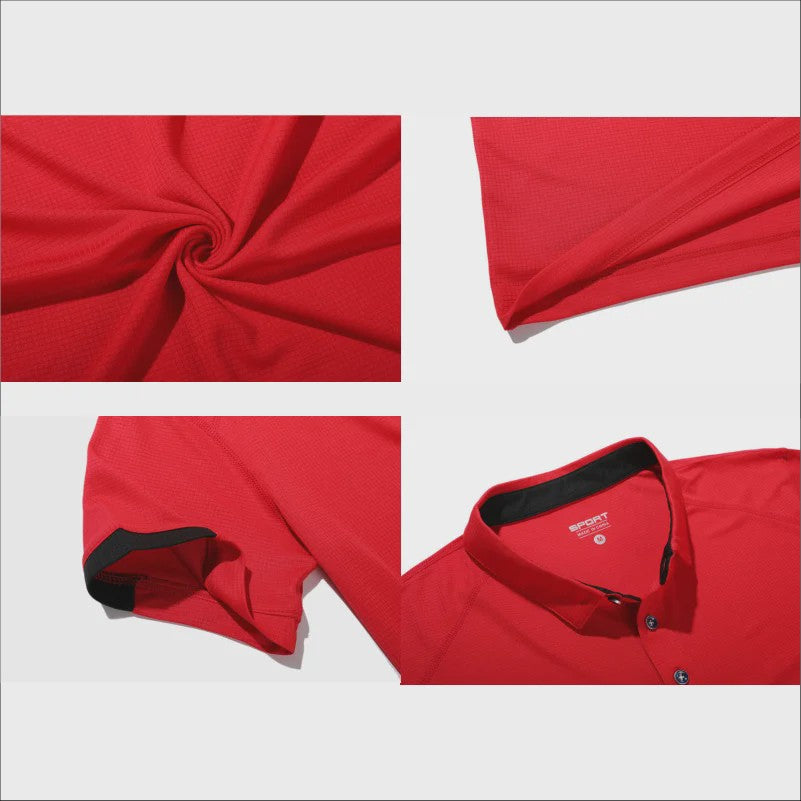 Ademend Sneldrogend Poloshirt met Korte Mouwen - Sport & Casual - 8 Kleuren