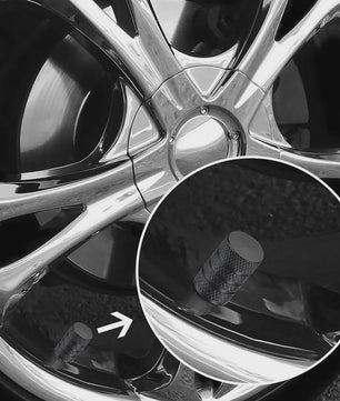 4x Aluminium Ventieldopjes Auto - Universeel & Stijlvol met Knurling Grip