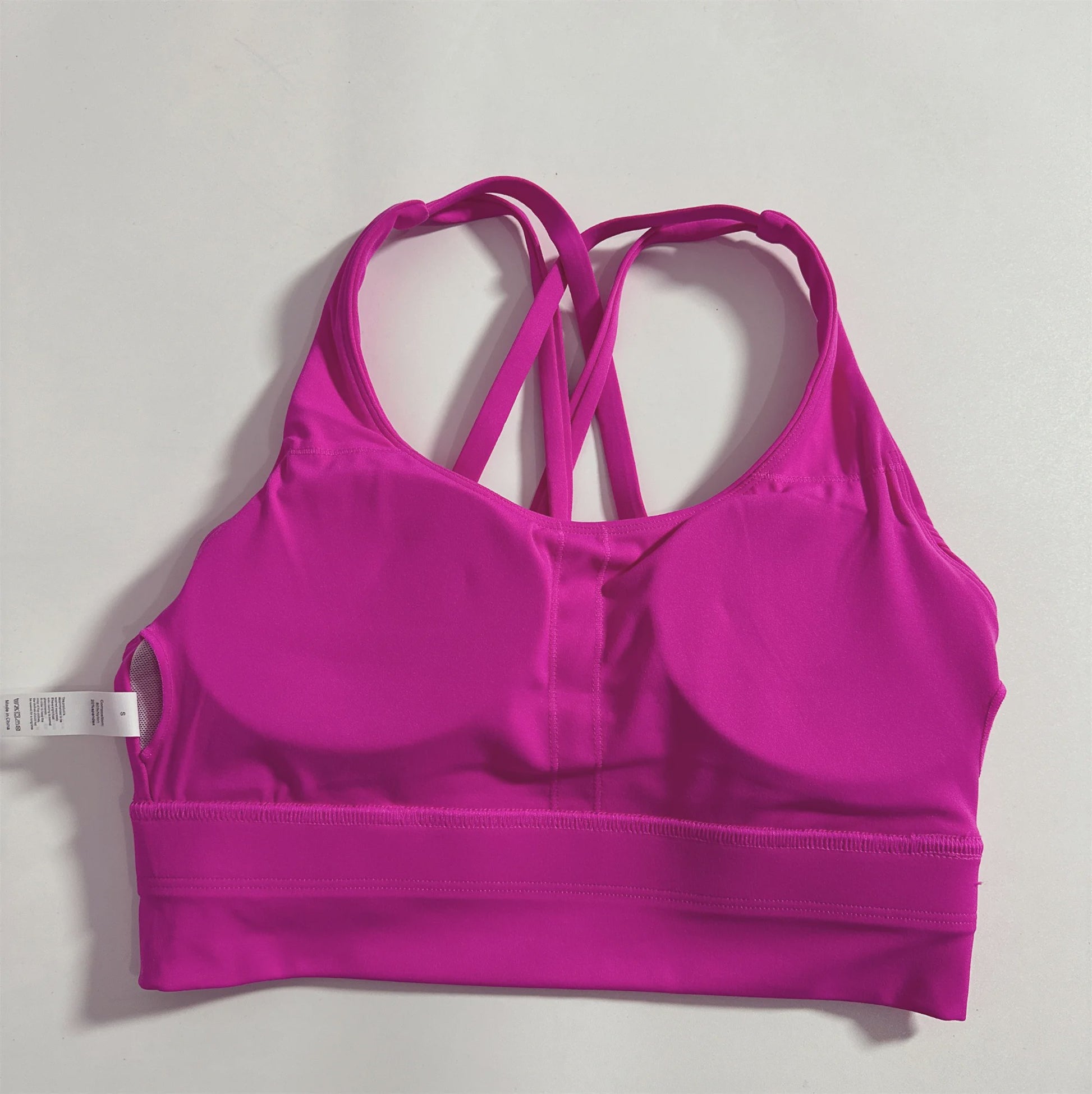 Comfortabele Sports BH met Push-Up Effect en Kruisbanden - Hoge Ondersteuning voor Yoga & Fitness