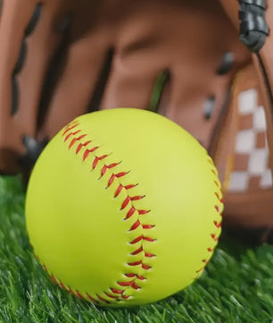 12-inch Hard Softbal Bal voor Training - Duurzaam Rubber - Groen