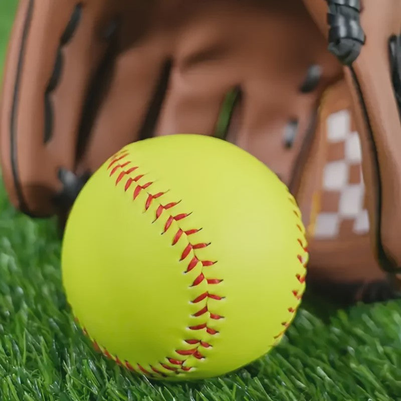 12-inch Hard Softbal Bal voor Training - Duurzaam Rubber - Groen