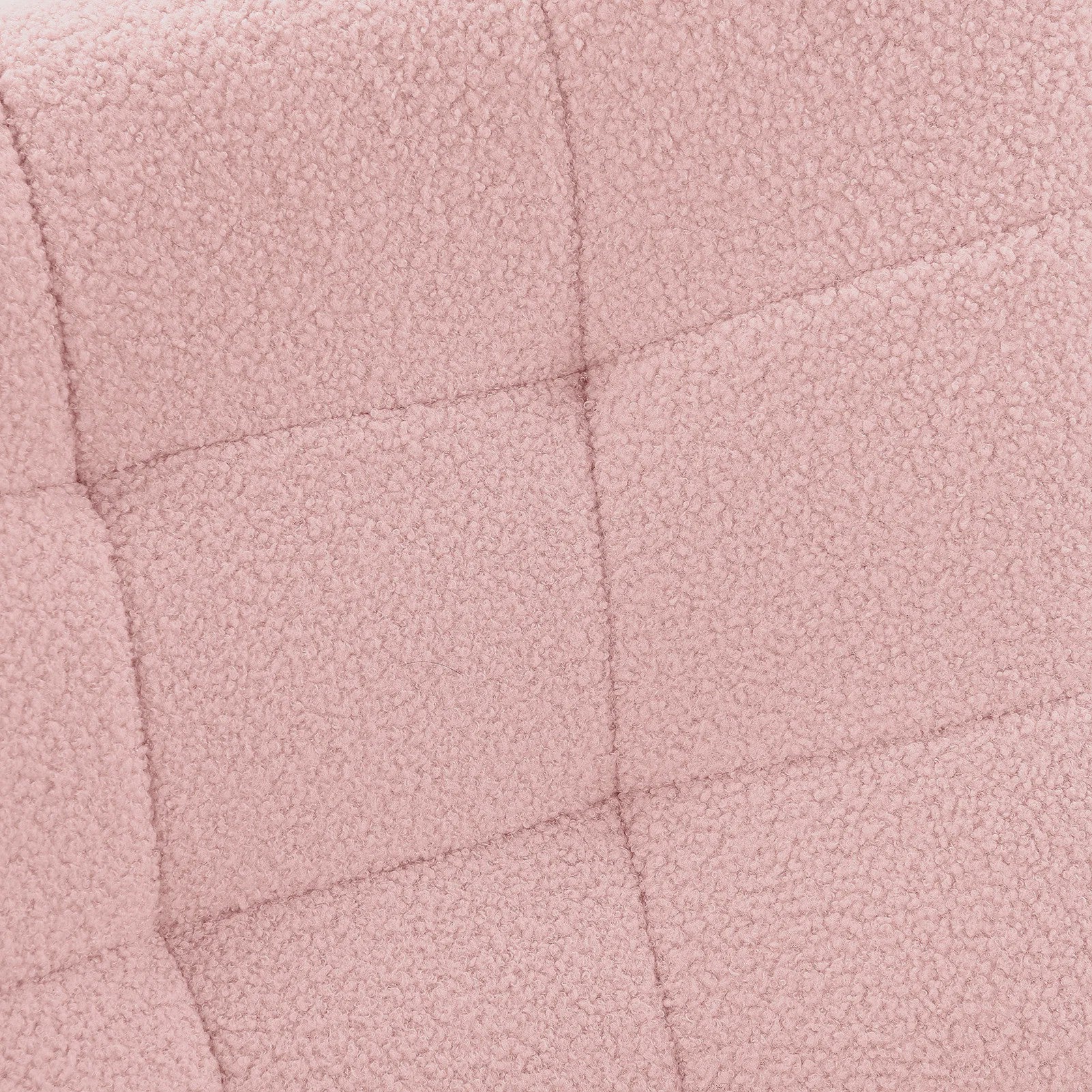 Roze Teddy Fluweel Schommelstoel met Armleuningen - Comfortabele Fauteuil voor Woonkamer & Slaapkamer