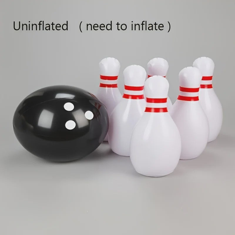 Opblaasbare Bowling Set 7-delig PVC - Leuk voor Binnen & Buiten!