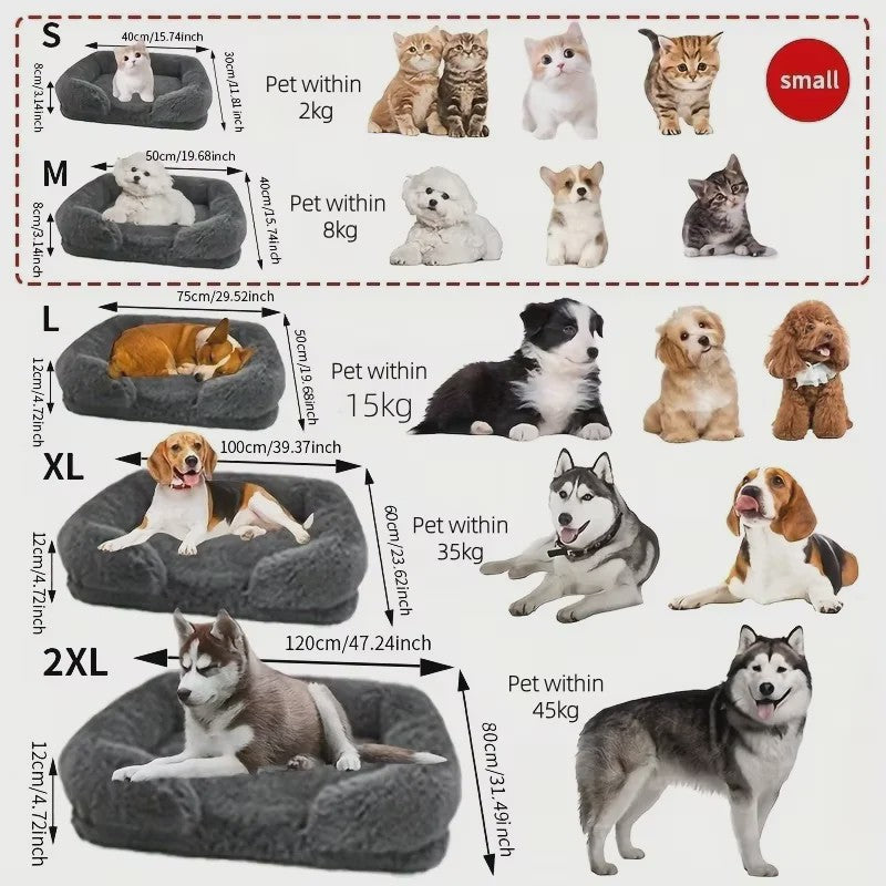 Orthopedisch Hondenkussen met Traagschuim - Waterdicht & Wasbaar - Matten & Sofa's voor Kleine tot Grote Honden