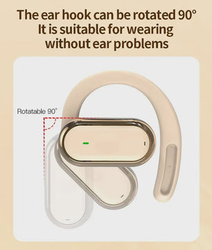 Open-Ear Bluetooth 5.4 Oordopjes met Oorhaak - IPX6 Waterdicht, TWS Draadloos, Hifi Stereo