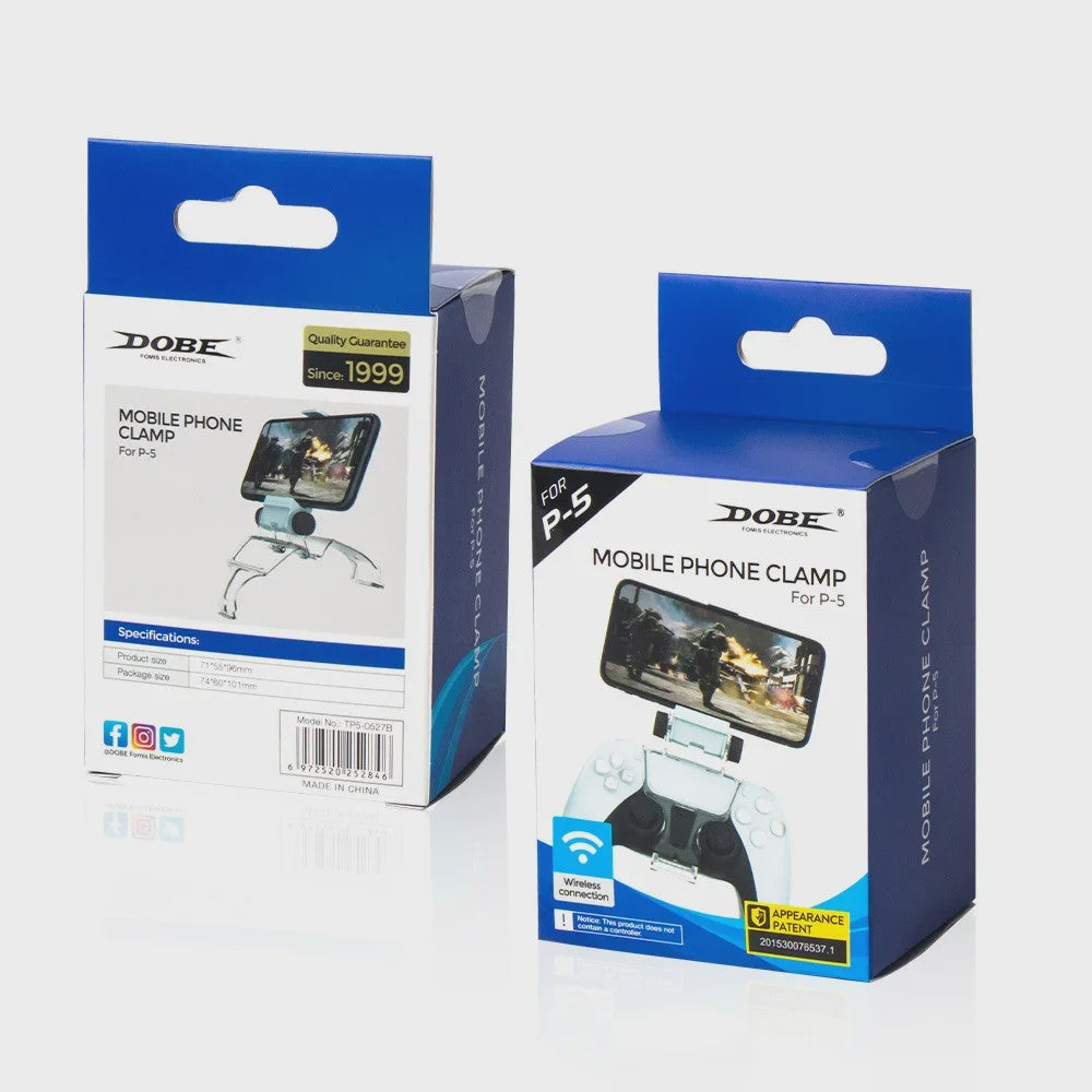 Verstelbare Telefoonhouder voor PS5 DualSense Controller - Game & Stream