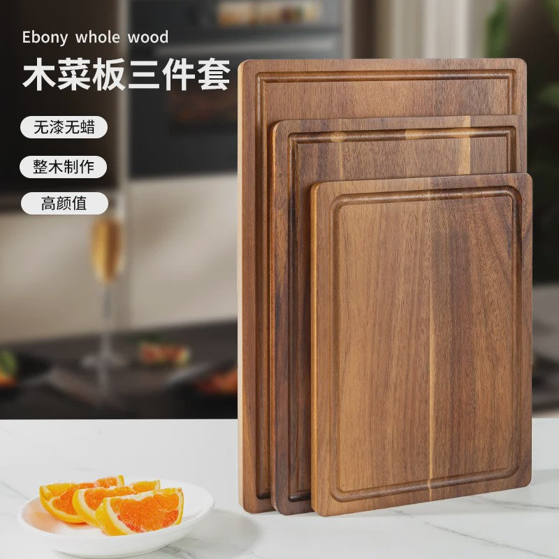 Houten Snijplank Set - Beech & Walnut - Keukenblok voor Vlees, Kaas & Groenten