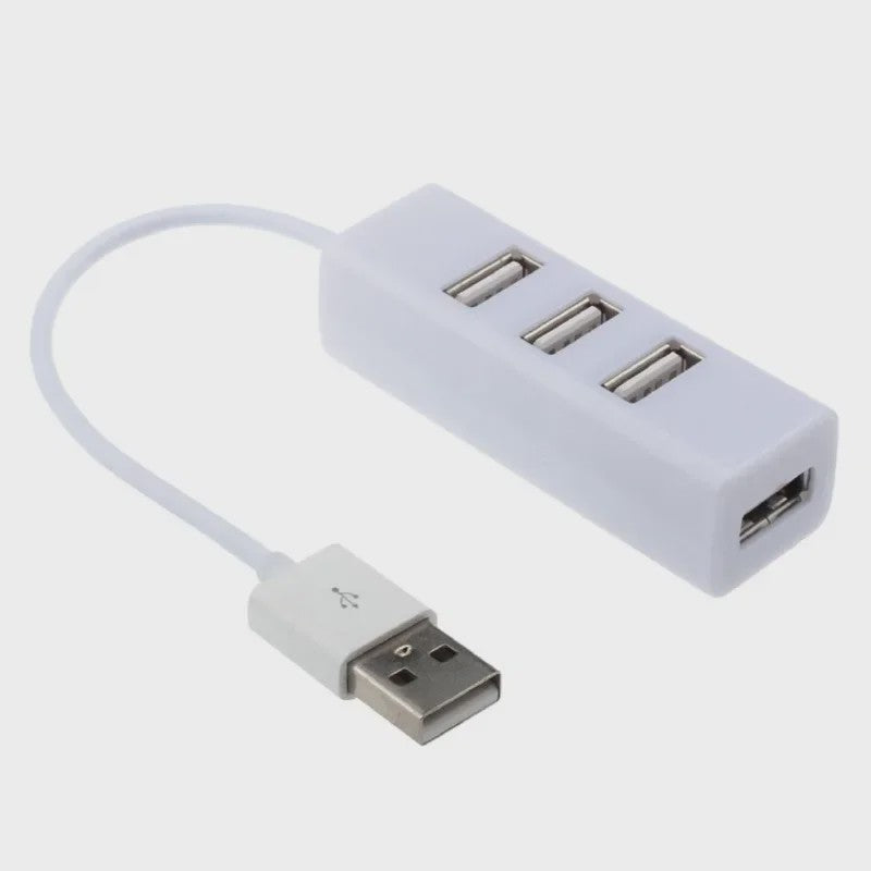 Compacte 4-Poorts USB 2.0 Hub - Vergroot de connectiviteit van je laptop of PC