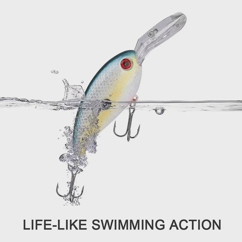 Set Crankbait Visloodjes Mix Kleuren - 10cm, 14g Wobbler Jerkbait met Dreg Haken