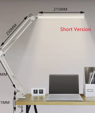 Verstelbare LED Bureaulamp met Klemvoet - 3 Kleurmodi & 10 Helderheidsniveaus