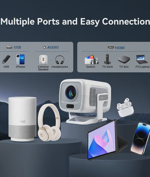 HUAWEISHI X3 Plus 4K Projector: Draagbaar, Android 11, 600 ANSI Lumen, Auto Focus