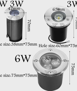Waterdichte LED Grondspots (IP67) - 3W tot 14W - Tuin, Pad & Landschap Verlichting