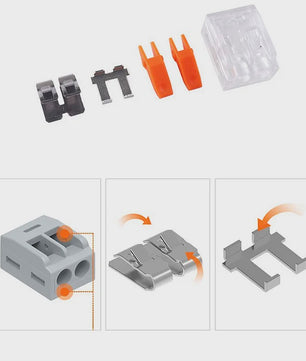 Universele Snelkoppeling Klemmen (250V/32A) - Oranje, 10-75 Stuks
