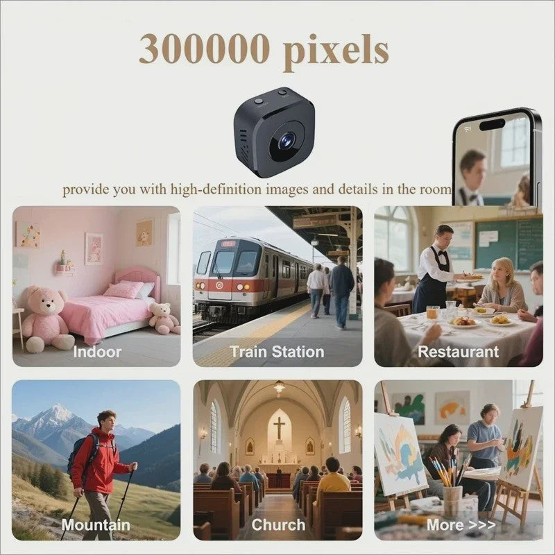 Mini WiFi Camera A9 - 1080P HD Beveiligingscamera met Nachtzicht & Bewegingsdetectie