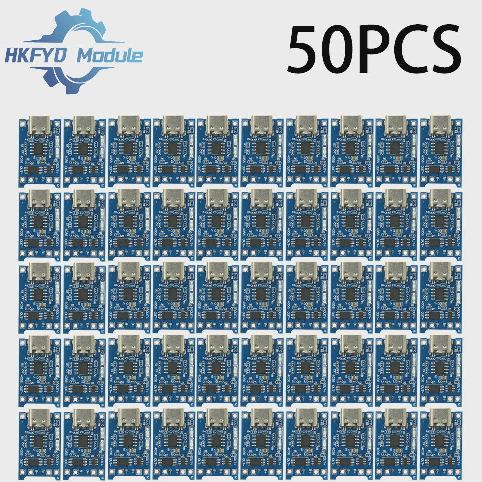 TP4056 Type-C Lithium Batterijlader Module - 1A, 5V, met Dual Protection voor 18650 Li-ion